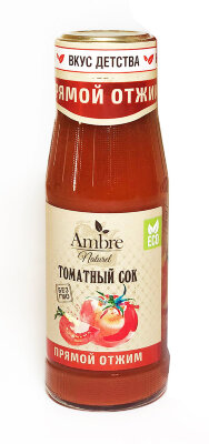 Купить Сок томатный премиум Ambre naturel 0,25л в Москве