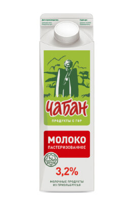 Купить Молоко пастеризованное чабан 3,2% 900 г  в Москве