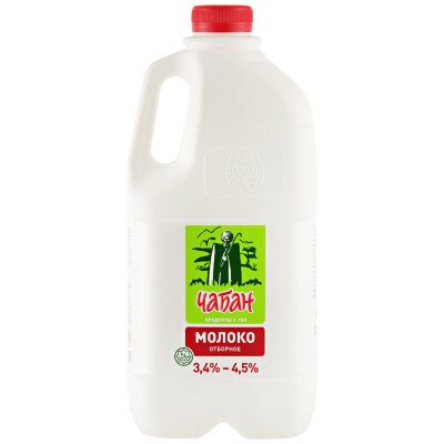 Молоко отборное чабан 3,4%-4,5% 1900 г