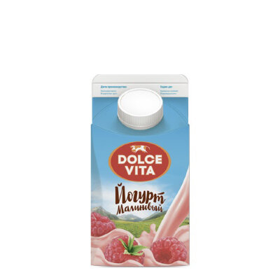 Купить Йогурт малиновый DOLCE VITA 2,5% 450г в Москве